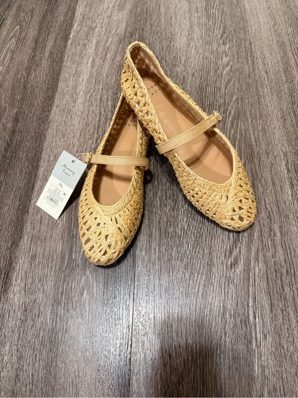 Women’s Myla Flats with Memory Foam Insole - A New Day Size 7.5 - Picture 3 of 7